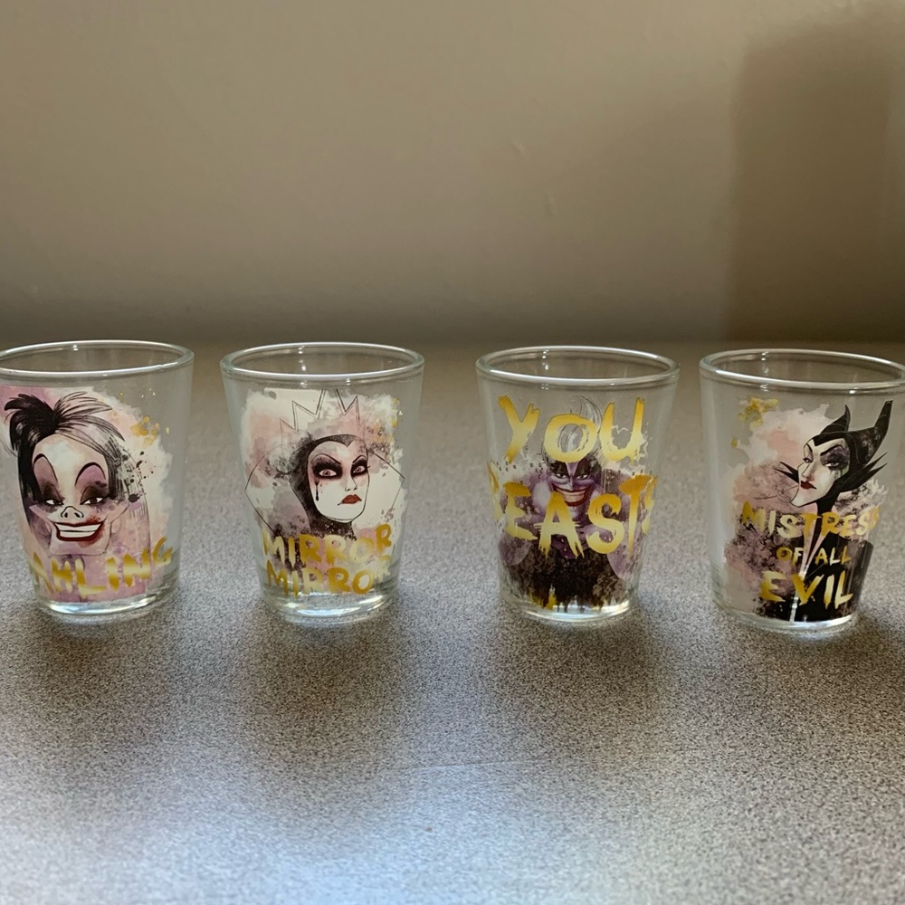 Disney Villains Shot Glasses